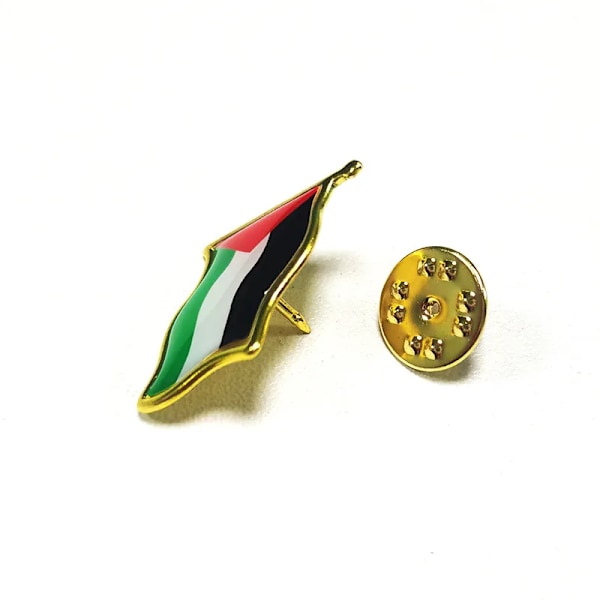 Yiluocd 3Pcs Palestina Pin Palestina National Flag Broche Country Souvenir Suit Personalitet Metal Emalj Bricka Smycker Gåva Palestine 6pcs