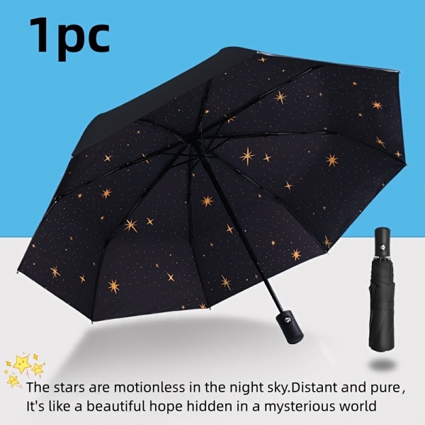 1st automatiskt öppningsbart paraply, planet, tweet rådjur, körsbärsblommor, stjärnparaply, robust och kompakt paraply, bärbart reseparaply