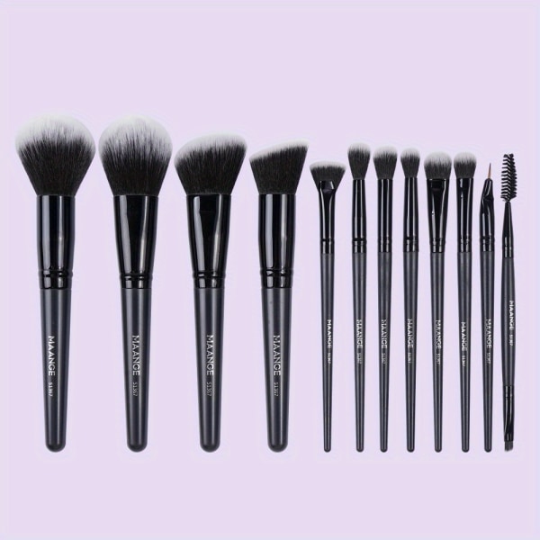 Professionell 12 st Makeup Brush Set Premium Synthetic Kabuki Foundation Blending Face Powder Blush Concealers Ögonskuggor Borstar För Makeup Nybörjare MAG51367HB