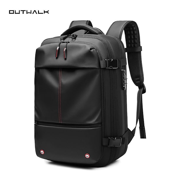 Anpassad Ryggsäck Mäns Stor Kapacitet Multifunktionell Vattentät Vakuum Kompression Mäns Dator Ryggsäck Tillbaka Pack Light Gray 19 Inch