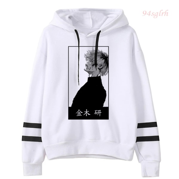 Unisex Tokyo Ghoul Kaneki Ken Eyes Hoodie Japansk Anime Pullover Herr Kawaii Manga Sweatshirt Harajuku Hip Hop Streetwear Man 16006 XXL