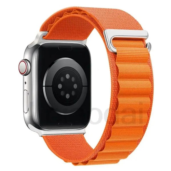 Alpine Loop-armband för Apple Watch Ultra 2, 49 mm, 44 mm, 40 mm, 45 mm, 41 mm, 42 mm, 38 mm, 45 mm, armband correa iWatch serie 9, 8, 7, 6, se green red 38mm 40mm 41mm