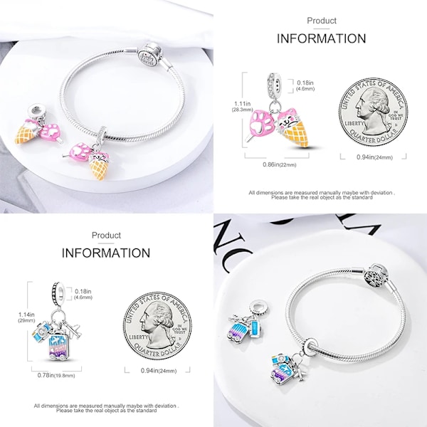 925 Sterling Sølv Rosa Sommerfugl Buket Parfume Vedhæng Fit Original Pandora Armbånd Charm Perle Halskæde Diy Fe Fe Fe Fes Smykker SMC3115