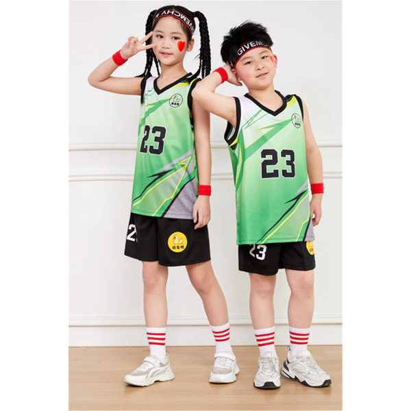 NYHET 23/24 pojke flicka storlek 10 Baskettröjor Barnuniform set grundskoletröja spelträningsväst för laguniform Red (7-8Y)-kids-22