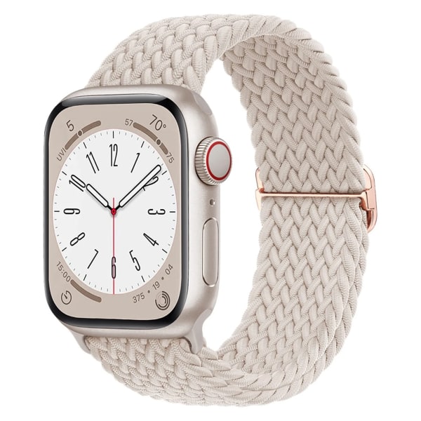 Solace Bands Elastiska NStretchy Braided Solo Loop kompatibel med Apple Watch Band 38mm 40mm 41mm 42mm 44mm 45mm 49mm AP-BZ1D 42 44 45 49mm