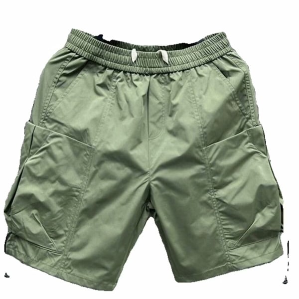 Miesten shortsit Kesä Uusi Ulkona Loose Viiden pisteen urheilushortsit Army Green M