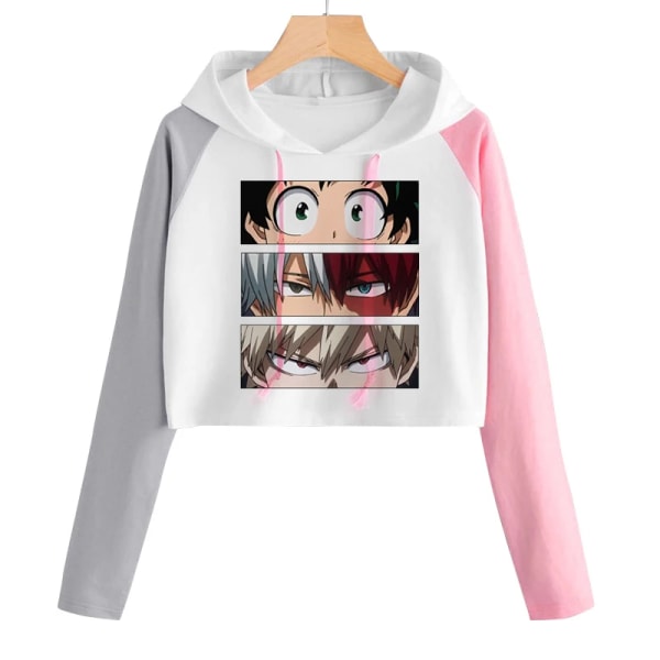 My Hero Academia Anime Cosplay Todoroki Hoodie Dam Boku No Hero Academia Streetwear Bakugo Himiko Toga Manga Sweatshirt Kvinna 16506 XL