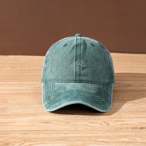 1st mäns högkvalitativt printed cap för utomhusaktiviteter Washed Green