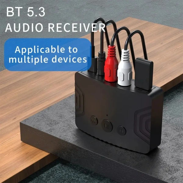 Bluetooth 5.3 Audio Receiver U Disk RCA 3.5mm AUX Jack Stereo Music Trådlös Adapter För Car Kit Högtalarförstärkare Bluetooth 5.0