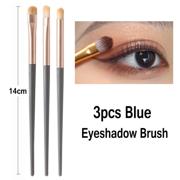 Ultra Detail Eye Makeup Brush Precision Eye Shadow Eyeliner Concealer Makeup Borstar Professionell Tapered Smudge Kosmetiska verktyg 3pcs eyeshadow Brush