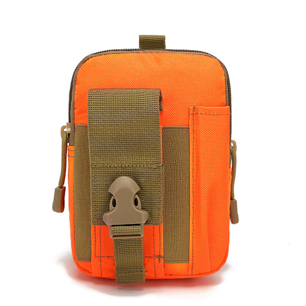 Foreign Trade Molle Sports Running Bag Men's Outdoor Tactics Running Bag Camouflage Running 6, 7-Inch Accessories Mobile Phone Pannier Bag Orange