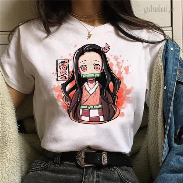 Unisex New Demon Slayer Kawaii Nezuko T-shirt Toppar Het japansk anime-tröja Kimetsu No Yaiba Tanjiro Zenitsu Manga-tröja Man 15698 M