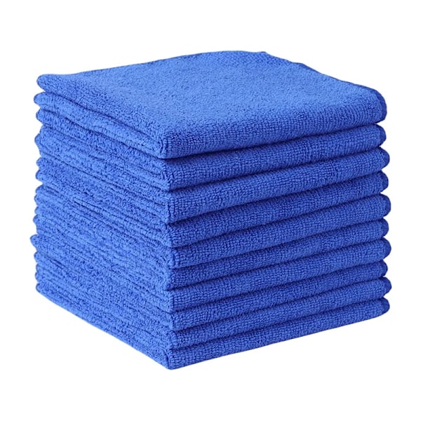 6 stk Køkken Håndklæder Absorberende Mikrofiber Catering Restaurant Klud Opvask Håndklæder Rengøringsklud Rengøringshåndklæde Bil Klud Deep Blue 1PC