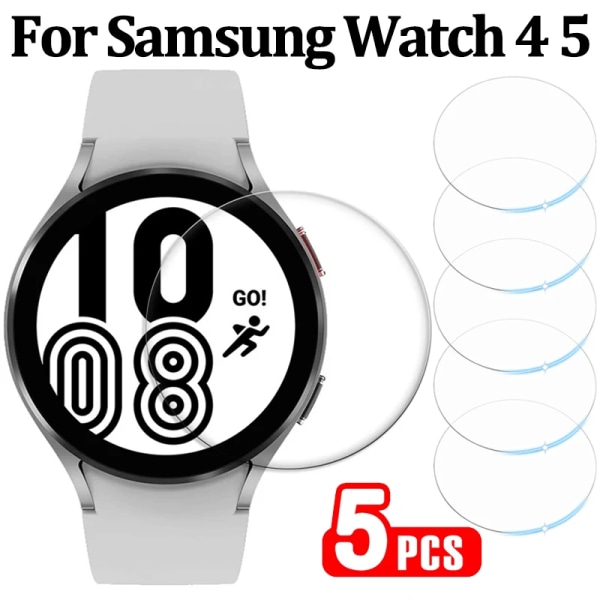 För Samsung Galaxy Watch 5 4 3 40/44MM skärmskydd i härdat glas för Samsung Watch 41/42/45/46mm 9H skyddsfilm watch3 45mm 1pcs