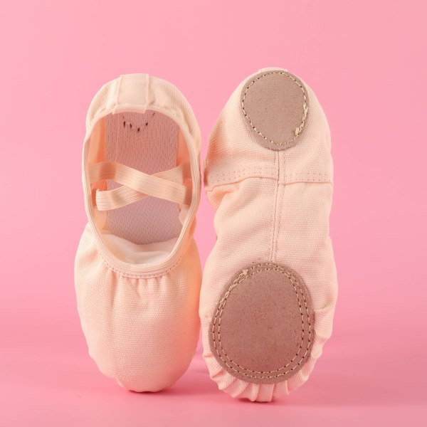 Lätta och andningsbara balettdansskor för flickor - perfekta för barnyoga! pink CN24(EU25.5)