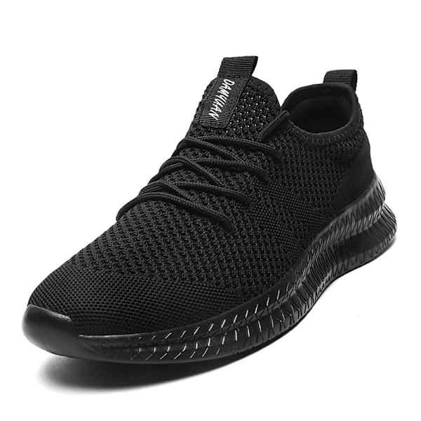 Fujeak Mænd Sneakers Åndbar Let Løbesko Lys Komfortable Casual Fodtøj Klassisk Vulkaniseret Sko Mode Trendy Lærredssko 8058-black 42