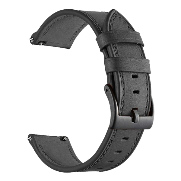 20 22MM Armband Läderrem För Huawei Watch GT 3 2 GT3 GT2 Pro 46mm 42mm Honor Magic Smart Watch Band Armband Armband Leather Black 2 Huawei GT 3 Pro 46mm