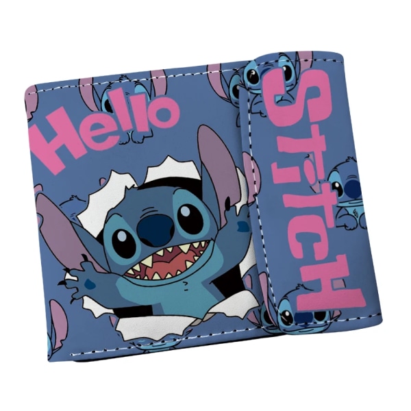 Ny Disney Cartoon Stitch-plånbok med korthållare Hasp-väska Present för flickor och pojkar XQSDZ001