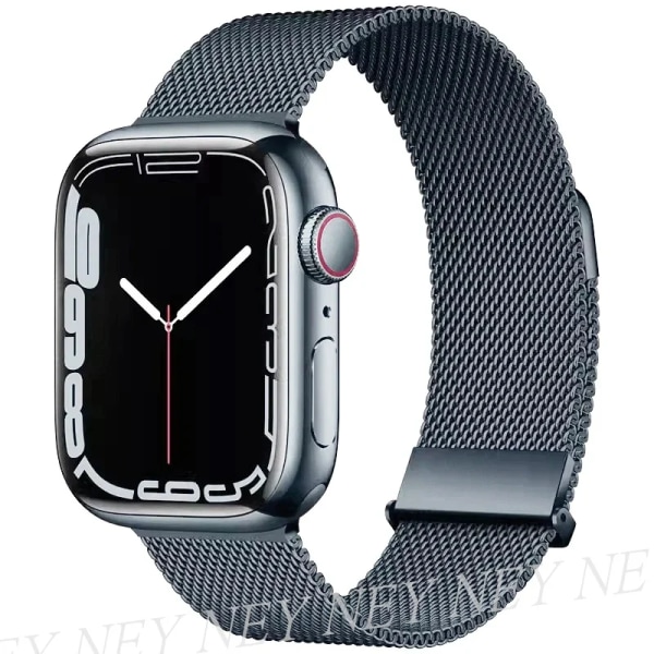 Milanese Loop för apple watch band 44mm 40mm 45mm 41mm 42-38-44mm band ultra 2 49mm metallband iwatch series 9 8 7 6 SE 5 4 3 Space gray 3 41mm-40mm-38mm