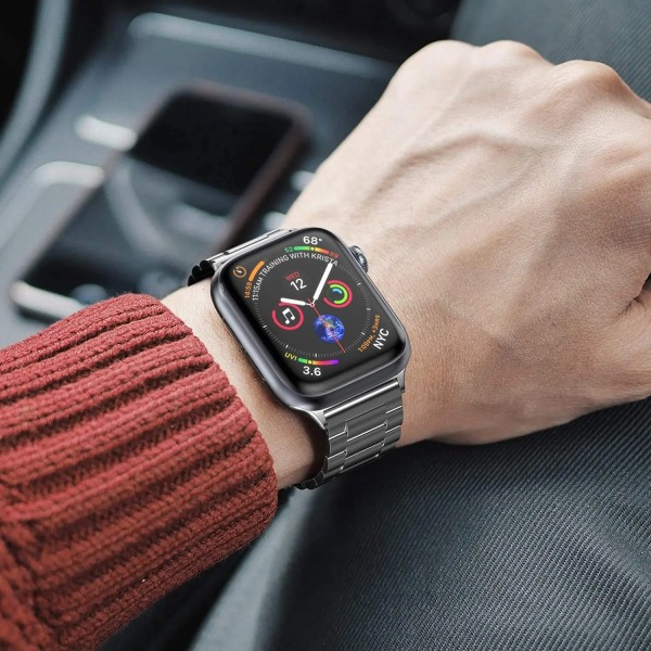 Metallrem För Apple Watch Ultra 49mm 8 7 45mm 41mm rostfritt stål smart watch armband För iwatch 6 5 4 3 SE 44mm 42mm 40mm Blue iWatch Ultra 49mm