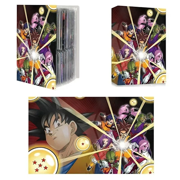 240 stk. Dragon Ball-kortalbum Anime-spilkort Mappeholder Binder Son GOKU Vegeta Kortbeskytter Samlingsmappe Legetøj Børnegave E