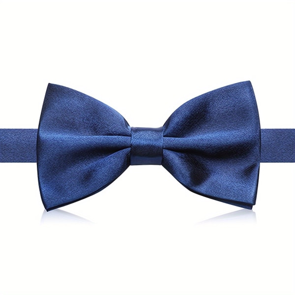 1 st mäns randig jacquard fluga, för företag formell klänning prestanda bankett Light Navy Blue