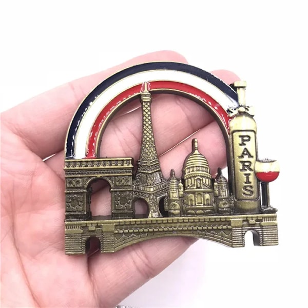 Shanghai Venezia Italia Dubai Burj Khalifa San Francisco Golden Gate Bridge Österrike London Istanbul Paris Souvenir Kylskåpsmagnet B