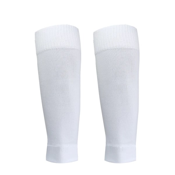 Nya fotbollsstrumpor Benskydd Cover Herr Dam Grip Cutsocks White