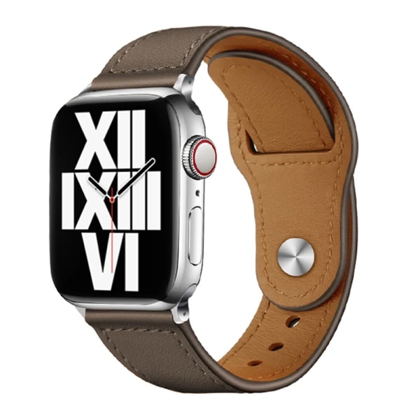 Affärsrem i äkta läder för Apple Watch Band 44 mm 40 mm 41 mm 45 mm 42 mm 38 mm 49 mm Handledsarmband iWatch Series 8 se 7 6 5 4 3 brown for 38 40 41mm