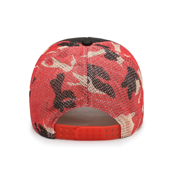 Höstmössa Mesh kamouflage för män och kvinnor som andas solskydd Baseballhatt linnebroderi Brev Mode anktunga Yong-hatt style6