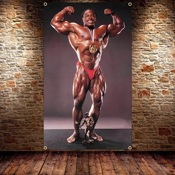 90X150CM 3x5Ft Bodybuilding GYM Flag Trænings Fitness Poster Sport Udendørs Klub Trykning Banner Messing Gennemgang 4 Grommets 60 x 90cm