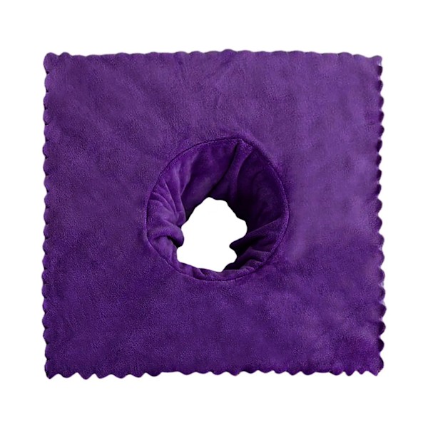 Massagebordsöverdrag med ansiktshål 40x40cm för massagebord Dark Violet