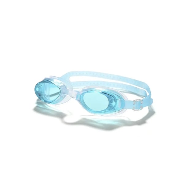 Silikonglasögon Dam HD Vattentät och anti-im dykutrustning för män Liten ram Vuxen simglasögon för barn Light blue-In bags Other