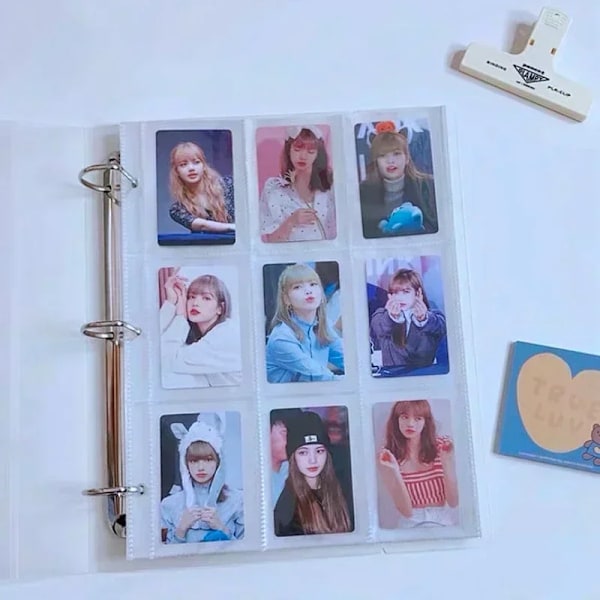 Stort fotoalbum med fotokort, Kpop-fotoalbum, namninsamlingsbok, idol-Kpop-fotoalbum, fotokortshållare, 포토카드 바인더 S5 binder