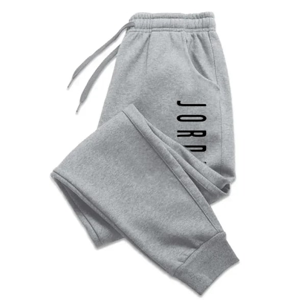 Herre Sweatpants Casual Komfortable Joggers Bukser Bløde Fitness Tracksouts Bukser Mode Alsidige Harajuku Løs Sport Bukser Grey XL