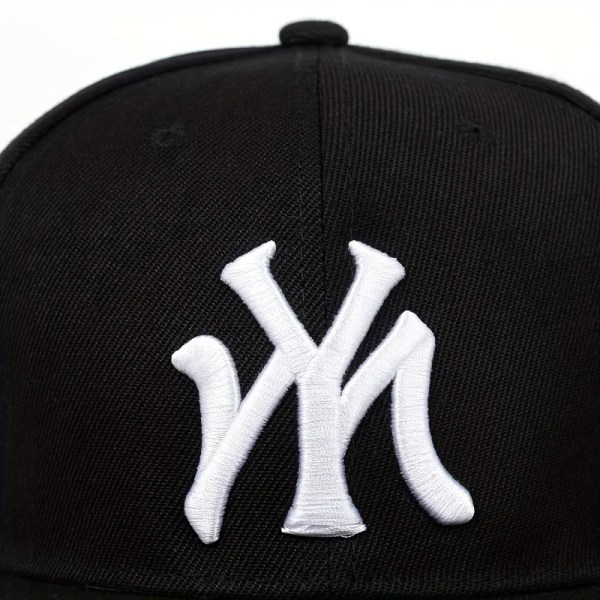 MITT brev cap baseballkeps hip hop utomhus snapback kepsar justerbara platta hattar utomhus solhatt black