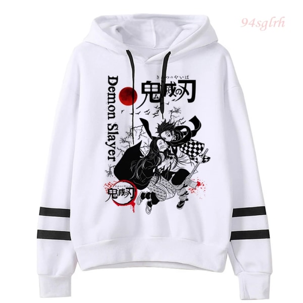 Unisex Demon Slayer Anime Harajuku Hoodies Herr Tanjiro Zenitsu Nezuko Hoody Estetiska Kläder Kimetsu No Yaiba Manga Sweatshirt 53012 Asian M