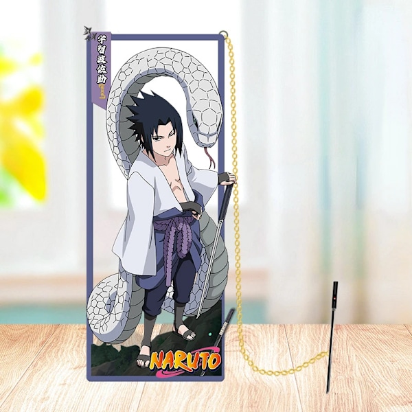 Naruto Metal Bogmærker: 9x4cm Anime Figur Bogmærker til Studerende I love Luo