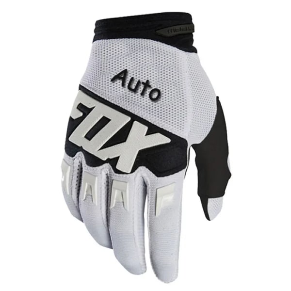 AutoFox Motocross Racing Handskar Herr Rider Offroad MX MTB Mountain Bike Guantes Downhill Full Finger Motorcykel Luvas Handskar White---White M