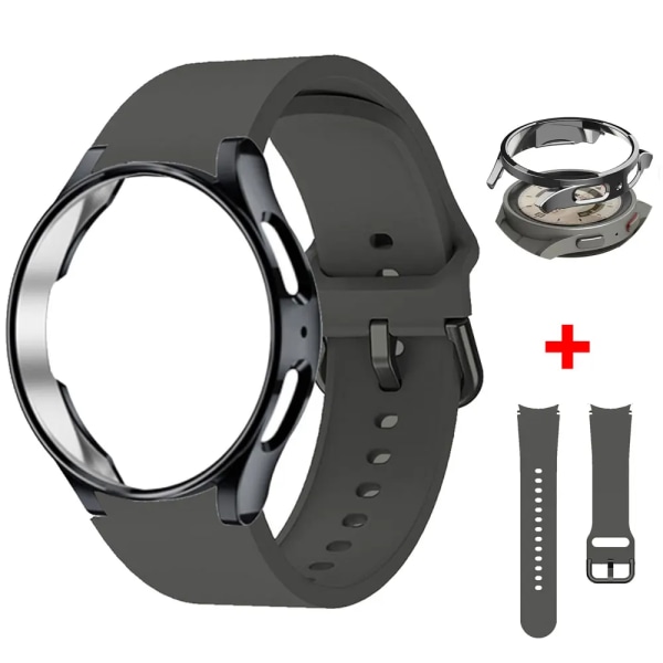 Case+originalrem för Samsung Galaxy Watch 6 5 40mm 44mm Sportarmband Watchband galaxy watch 6 classic 47mm 43mm 5 pro 45mm 11 Watch 6 40mm