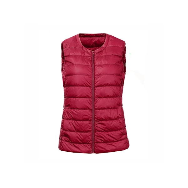 NewBang Brand 7XL 8XL Large Size Waistcoat Women's Warm Vest Ultra Light Down Vest Women Portable Sleeveless Winter Warm Liner wine XXXL