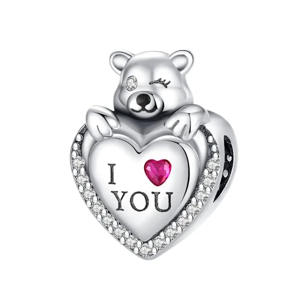 Original 925 Sølv Fashion Perler Sikkerhedskæde Til Pandora Original Armbånd Love Heart Charms Cz Zirkon Diy Smykker Fremstilling YQT369