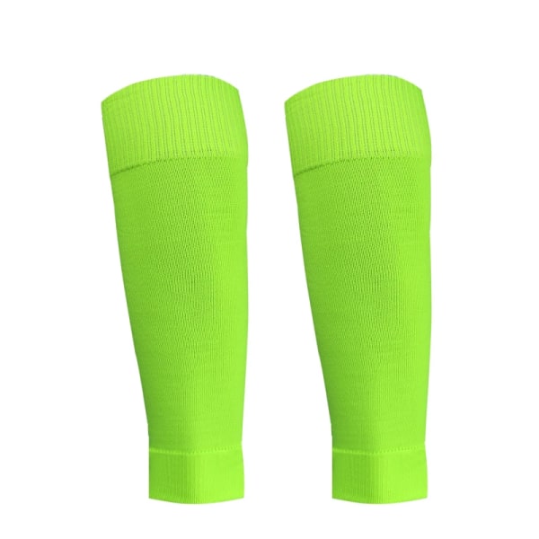 Nya fotbollsstrumpor Benskydd Cover Herr Dam Grip Cutsocks green