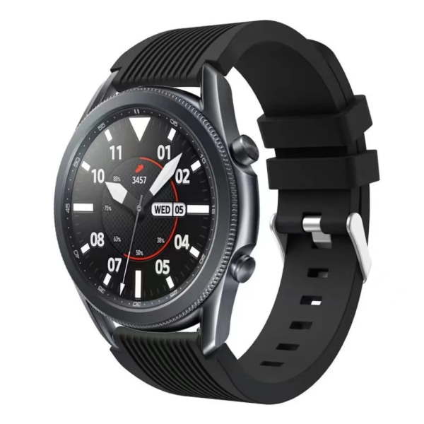 22 mm silikonband för Samsung Galaxy Watch 3 45 mm/Gear S3 Classic/Frontier/Huawei Watch GT 2 3 Pro 46 mm Amazfit GTR/Pace-rem Brown Amazfit GTR 47mm