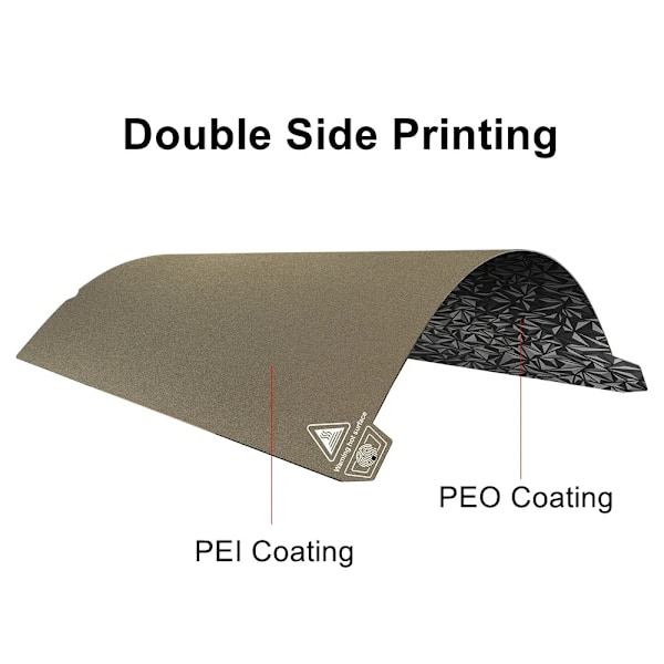 Byggeplade til Creality K1 varmebed 235X235mm Peo/Pet/Pei Dobbelt 3D-udskrivning Diamantplade til Ender 3 S1/S1 Pro/K1 PEIxPEY