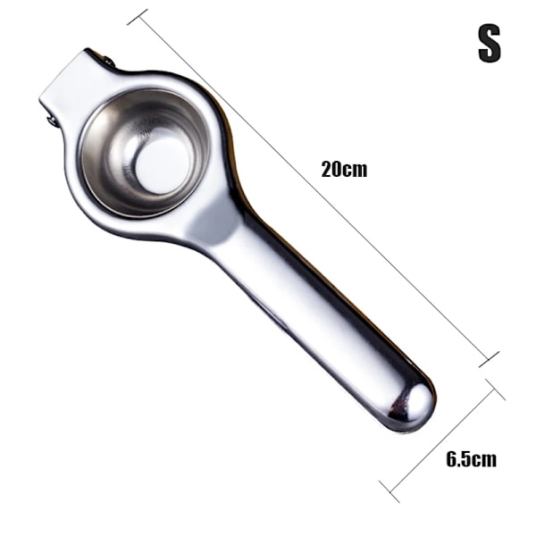 Manuel citronpresser i rustfrit stål, citruspresser til appelsiner, multifunktionel frugtpresse, manuel presse, citronklemme, køkkenudstyr S