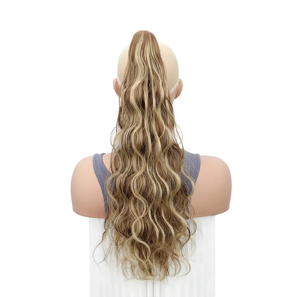 Wigsin 20Inch Syntetiska Långvåg Curly Ponytail Claw Clip I Hår Extension Svart Brunt Blond Hårstycke För Kvinnor 2M33