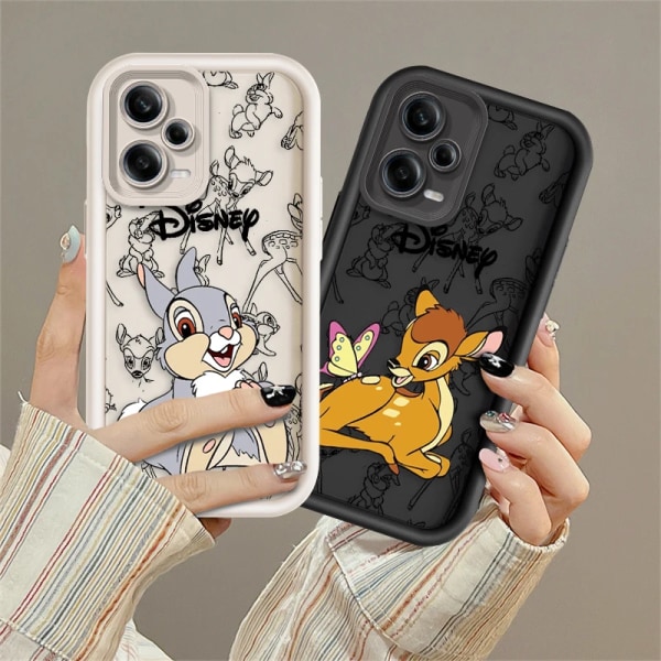 Söt Bambi för Xiaomi Redmi Note 12 11 10 9 8 7 K50 40 30 20 12C 12 10A 9A 9C Pro 5G 4G Soft Eye Ladder Phone case F02Jhei01 Redmi 12C