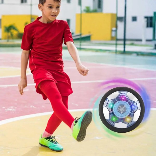 Julklapp Sport Barnleksak Hover Fotbollsleksaker Uppladdningsbar Air Soccer Ball Flytande fotboll inomhus med LED-ljus för barn A