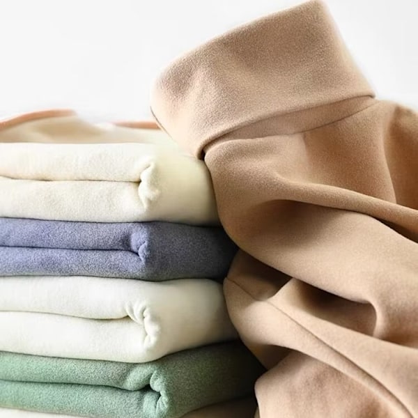 Dralon Turtleneck Base Tröja Mäns Dubbelsidig Borstad Pile Krage Hålla Varm Inre Match Höst Och Vinter Män Långärmad T-Shirt Nytt Coffee XL